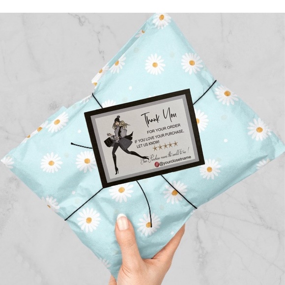Poshmark Seller  Personalized  Thank You Cards,   Packaging Thank You Cards - Picture 3 of 14